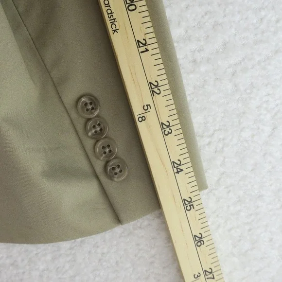 Brooks Brothers Brookscool Poplin Sport Coat Blazer‎ Suit Jacket 43R Khaki Beige